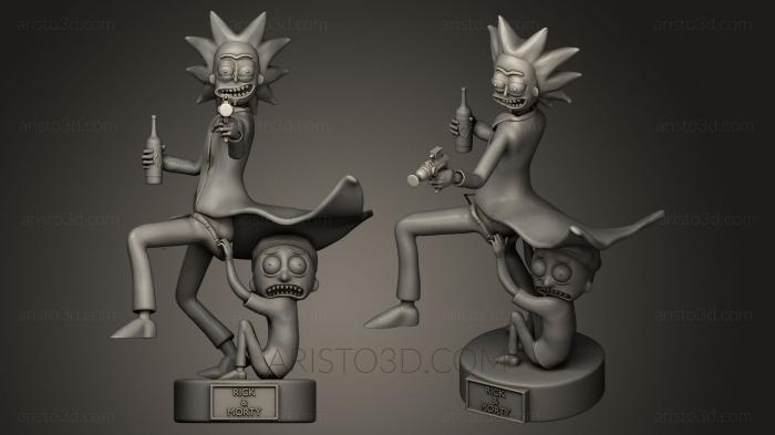 Figurines heroes, monsters and demons (STKM_0069) 3D model for CNC machine